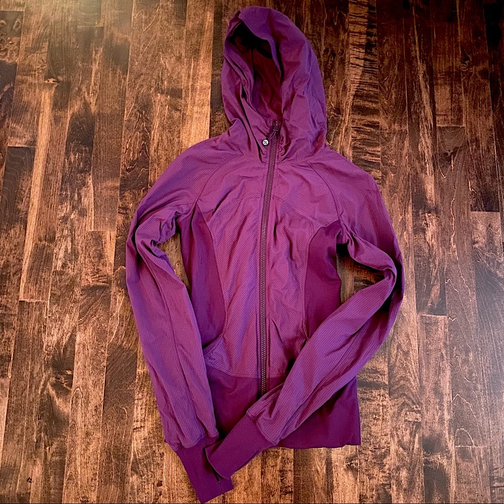 Lululemon reversible deep purple/maroon full zip